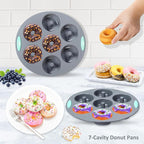 Tongjude 47 Pieces Silicone Baking Pans Set, 6 Silicone Cake Molds, Loaf Pan, Doughnut Pans, Non-Stick Baking Cup, with Measuring Cups and Spoons Set, Grey