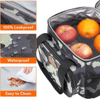 Lifewit Medium Lunch Bag Insulated Lunch Box Soft Cooler Cooling Tote for Adult Men Women, Camouflage 12-Can (9L)