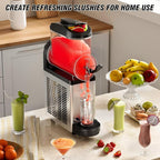 12L Commercial Slush Machine - Stainless Steel Slushie maker Frozen Drink Machine Commerical for Smoothies, Margaritas, Cocktails, Juices & Alcohol Beverages - Ideal for Bars, Cafés & Restaurants