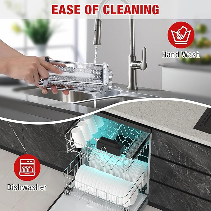 Electric Meat Tenderizer for All KitchenAid and Cuisinart Household Stand Mixers, Mixers Accesssories for KitchenAid Attachment, Tenderize Meat More Smoothly and Effortless, Dishwasher Safe, Black