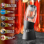 Red Wine Aerator- Wine Pourer- Decanter- Premium Wine Aerator with Stand - Decanter Aerating Spout with Filter for any type of Bottle or Glass- Oxygenator Accessory for Wine