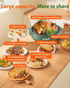 Nuwave Oven Pro Plus Air Fryer, Infra-Red Countertop, 2025 Advanced Convection, No Defrosting or Preheating, Cook Fresh or Frozen, Durable Power Dome, 100 Presets & 50 Memory, PFAS Free, Wild Olive