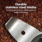 Hamilton Beach Fresh Grind Electric Coffee Grinder for Beans, Spices and More, Stainless Steel Blades, Easy Clean Removable Chamber, Makes up to 12 Cups, Black