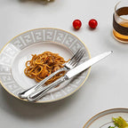 20-piece Silverware Set for 4, 18/10 Stainless Steel Flatware Set, Fine Silverware Set, Serving Utensil Sets, Finely Polished and Dishwasher Safe, Cupid
