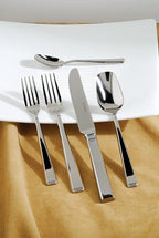 Fortessa Scalini 18/10 Stainless Steel Flatware, 5 Piece Place Setting, Service for 1