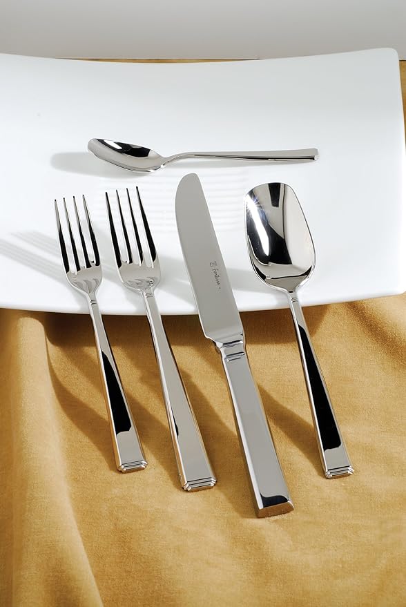 Fortessa Scalini 18/10 Stainless Steel 20-Piece Flatware Set, Service for 4