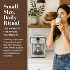 Espresso Machine 20 Bar with Steam Milk Frother | Stainless Steel Espresso Maker with Customizable Brewing Temperature | 60oz Removable Water Tank | Perfect for Cappuccinos, Lattes and More