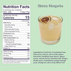 SAYSO Skinny Margarita Cocktail Sticks | Craft Cocktail or Mocktail in 1 Min, Just Add Water + Spirits (0g Sugar, 15 Calories, Vegan, Gluten-Free, Kosher, Non-GMO), 8 Single-Serve Mixers