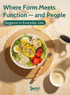 Sweese 42oz Porcelain Serving Bowls - Set of 4, 8-Inch White Bowls for Salad, Soup, Pasta & More - Microwave, Dishwasher & Oven Safe