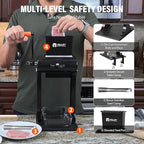 Manual Meat Tenderizer Machine, Stainless Steel Meat Cuber Tenderizer Machine for Beef and Chicken