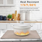 Cloth Placemats Set of 8 - Double Thickened Easy to Clean Linen Style Fabric Placemats - Machine Washable Placemats - Heat Resistant Non-Slip Table Mats (Natural Linen, 8)