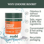 Roobi Professional Espresso Machine Cleaning Powder. Carbon Neutral Espresso Cleaner Powder. Up to 90 uses, 900gr.