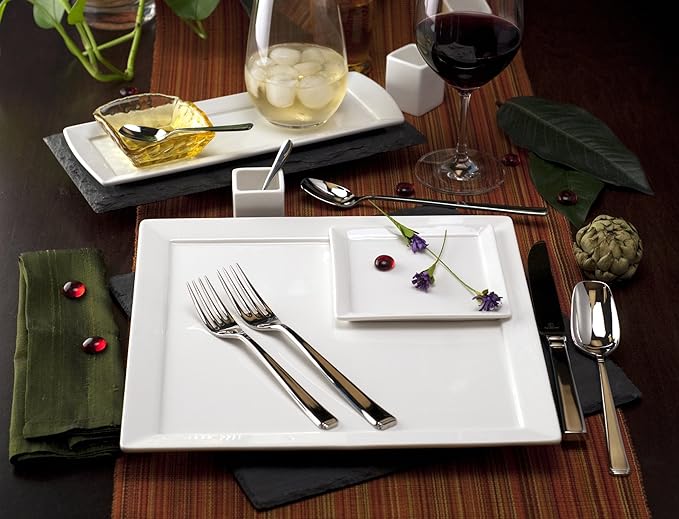 Fortessa Scalini 18/10 Stainless Steel Flatware, 5 Piece Place Setting, Service for 1