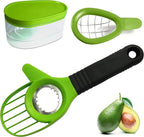 Avocado Slicer 3 Piece Set - Avocado Slicer Tool, Cutter, Knife, Peeler, Pitter, Cuber, Dicer & Avocado Keeper For Everything That You Will Ever Need For Your Avocados