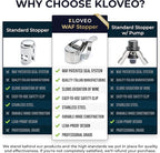 KLOVEO Champagne Stoppers - Patented Seal - Made in Italy - Professional Grade WAF Champagne Bottle Stopper - Prosecco, Cava, and Sparkling Wine Stopper