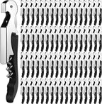 Honoson Wine Keys Opener Travel Wine bottle Opener Waiter Beer Bartender for Home Office Kitchen Restaurant Bar Applications (Black,150 Pcs)