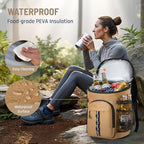 Cooler Backpack, Lightweight and Large Capacity Soft Backpack Cooler, Leak Proof Cooler Bag for Men Women