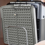 GreenPan Elite 4-Square Belgian & Classic Waffle Maker,Healthy Ceramic Nonstick Dishwasher Safe Plate, Adjustable Shade/Crunch Control, Wont Overflow, Easy Clean, Breakfast,PFAS-Free,Graphite