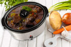 Courant Oval Slow Cooker Crock, with Easy Options 8.5 Quart Dishwasher Safe Pot, Stainless Steel