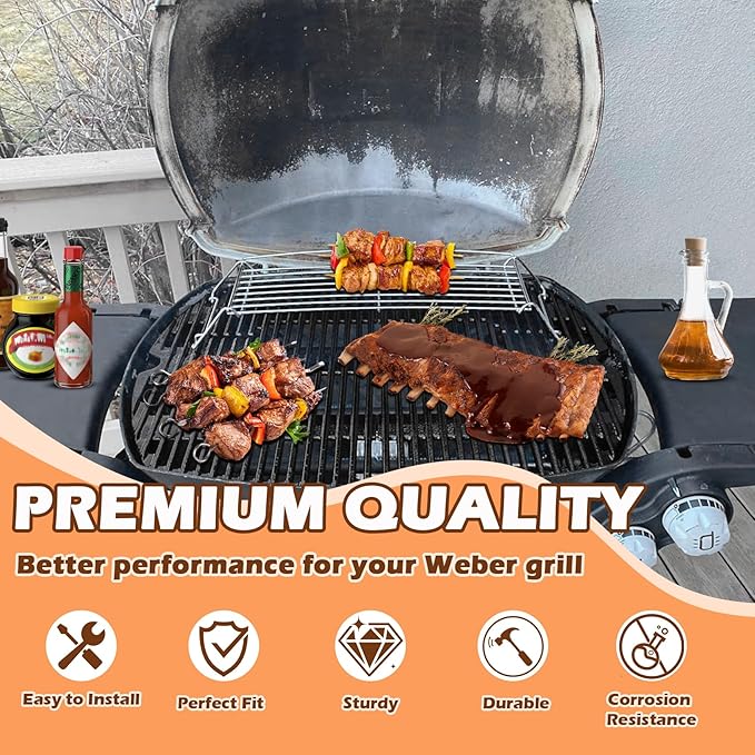 63788 Grill Igniter Kit for Weber Q3200 Q320 Gas Grill Igniter Replacement Parts, Electronic Push Starter Ignition Kit for Weber Q3200 Q320 Portable Grill Starter Replacement Parts 57067001