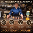 Cocktail Smoker Kit - 8 Wood Chips - 4 Flame Jet Torch - Old Fashioned Cocktail Kit - Whiskey Gift for Men for Him - Whiskey Smoker Kit - Bourbon Smoker