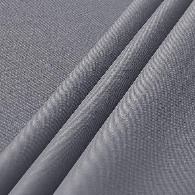 sancua 2 Pack Light Grey Tablecloth 60 x 102 Inch, Rectangle 6 Feet Table Cloth - Stain and Wrinkle Resistant Washable Polyester Table Cover for Dining Tables, Buffet Parties and Camping