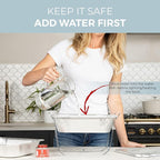 Alpha Living 6 Pack - Disposable Chafing Dish Buffet Set, Half Size Pans, Welded Body Food Warmers for Parties, Fuel Cans Complete Set, Warming Trays