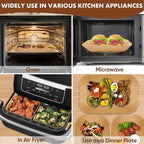 Air Fryer Liners Disposable 150Pcs for Ninja Foodi DZ071 7-Qt/11-Qt/Instant 9 Qt Dualzone Flex Basket Air Fryer,100Pcs Small Airfryer Liners for Dualzone Flexbasket & 50Pcs Air Fryer Parchment Paper