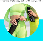 Corkcicle Sport Canteen - Keeps Drinks Cold 25 Hours - Stainless Steel Water Bottle - Triple-Insulated - Spill-Proof - Summer Drinkware Gift - Keeps Drinks Ice Cold - 20 oz - Capri Blue