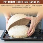 Sourdough Starter Kit with Scale - Sourdough Bread Baking Supplies with Banneton Bread Proofing Basket Set, Bowl Scraper, Silicone Spatula, Baking Mat | Sour Dough Kit & Bread Making Tools by Richni