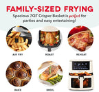 DASH 7qt Clear View Digital Air Fryer - Cream