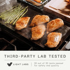 Made In Cookware - Carbon Steel Griddle + Grill Press - (Like Cast Iron, but Better) - Professional Cookware - Crafted in Sweden - Induction Compatible