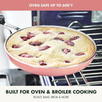 GreenPan Nova 10” Frying Pan Skillet and 4.37QT Sauté Pan with Lid, Oprah’s Favorite Things 2024, PFAS-Free Ceramic Nonstick, Induction Suitable, Sear, Fry, Broil, Dishwasher & Oven Safe, Coral