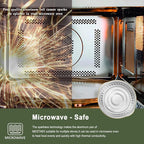 10.5" Aluminum Foil Pans with Integrated Handles and Snap-On Lids (10 pcs) | 2X Thickness Heavy-Duty Reusable Tin for Baking and Cooking