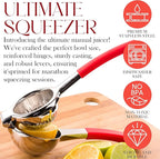 Bellemain Citrus Juicer | Metal Lemon Squeezer | Lime and Lemon Juicer Stainless Steel with Silicone Handles | Manual Juicer, Citrus Squeezer, Hand Held Juicer | Bar Juicer for Bartender Accessories