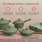 Our Place Ultimate Cookware Set - Complete 18-Piece Set Including the Always Pan, Perfect Pot, and Bakeware Set | Multifunctional, Toxin-Free Nonstick | Replaces 44 Pieces | Sage