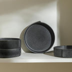 Stone Lain Bao 4-Piece Pasta Bowl Set Stoneware, Charcoal
