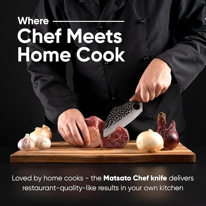 Chef Knife, Kitchen Japanese Steel Chefs Knife, Meat & Vegetables Cooking And Chopping Chef Knives, Cuchillos De Cocina - Perfect for Kitchen, BBQ 4.53 Inches Blade