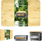 GCQ 17.8" × 12" Bamboo Cutting Board for Ninja Foodi SP101 SP201 SP301 SP351 DCT401 DCT402 Smart Oven Countertop Convection Toaster Oven With Non-Skid Silicone Feet,100% Organic Bamboo