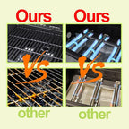 3 Burner Propane Gas Grill, Stainless Steel Cabinet with Side Table & Knob Controls, BBQ Grills Cast Iron Grates and Thermometer for Outdoor Cooking, Patio, BBQ