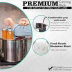 Canning Pot-Canning supplies starter kit, Stainless Steel Canning Tool Kit，Water bath canner with rack for canning.