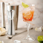 2 Pcs Jigger for Bartending, Premium 304 Stainless Steel Jigger 2 oz 1 oz, Professional Heavy-Duty Double Jigger, Cocktail Jigger, Cocktail Measuring Cup