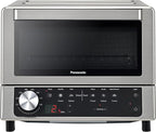 Panasonic FlashXpress Toaster Oven Countertop, 4-Slice Compact Size w/Double Infrared Heating, PFAS-free, 6 Auto Cook Options & Precise Temperature Control, 1300W - NB-G200P (Stainless Steel)