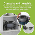 Hamilton Beach 12 Cup Electric Fondue Pot Set with Temperature Control, 6-Color Coded Forks, for Cheese, Chocolate, Hot Oil, Broth, 3 Quart PFAS-Free Nonstick Interior, Gray (86202)