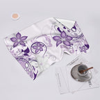 Purple Floral Kitchen Towels with Hanging Loop, Absorbent Dish Towels for Kitchen Cleaning, Cute Tea Towels for Kitchen Cooking Baking Farmhouse Home Decor 16x24 Inch Set of 2