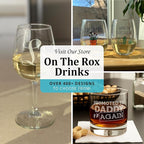 Monogrammed Gifts for Men - 4PC 11 Oz Custom Whiskey Glasses (D-Monogram) - Engraved Whiskey Glasses - Personalized Rocks Glasses - Unique Bourbon Glasses - Personalized Glass Gifts for Dad