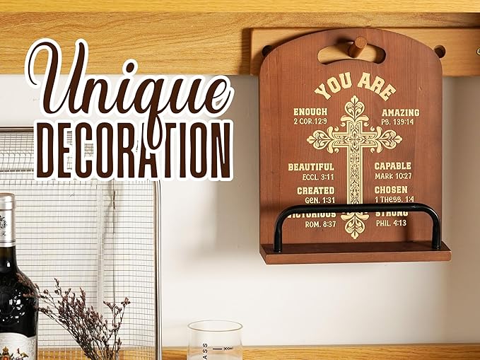 InnoBeta Christian Gifts for Women, Cookbook Stand for Kitchen Counter, Perfect Gift for Mom, Grandma on Birthday, Adjustable Tablet Recipe Book Holder, Unique Kitchen & Home Decor