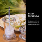 COLE & MASON 505 Salt Grinder - Clear Acrylic Mill Includes Precision Mechanism and Premium Sea Salt