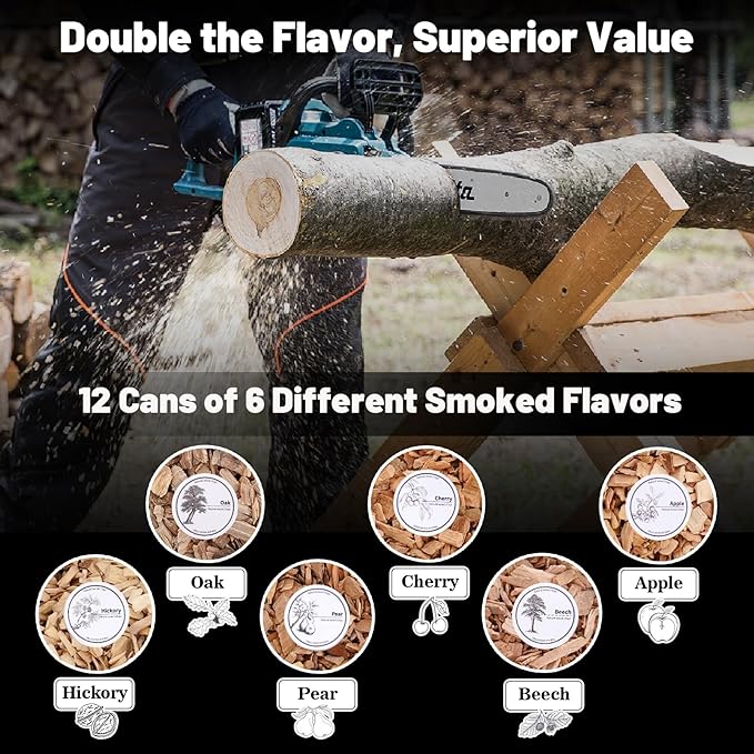 Electric Whiskey Smoker Kit - 12pcs Wood Chips, Cocktail Smoker Kit – Bourbon, Drink Smoker for Old Fashioned Smoker Gift for Men, Birthday, Anniversary, Husband, Boyfriend, Whisky Accessories