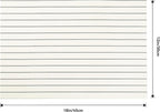 Leetaltree White with Black Stripes Placemats Set of 12 - Heat Resistant Non-Slip Place mats for Dining Table, Washable Durable PVC Vinyl Woven Table Mats（White Stripes, 12）